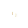 Harlow Linear Texture Gold-Tone Stainless Steel Hoop Earrings
