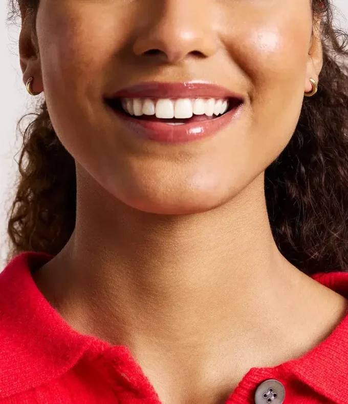 Harlow Linear Texture Gold-Tone Stainless Steel Hoop Earrings