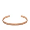 Harlow Linear Texture Rose Gold-Tone Stainless Steel Cuff Bracelet