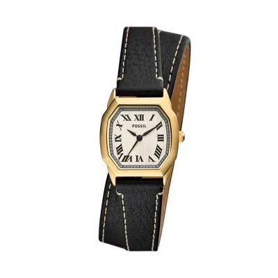 Harlow Three-Hand Black Leather Watch Harlow Three-Hand Black Leather Watch