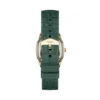 Harlow Three-Hand Green Croco Leather Watch