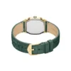 Harlow Three-Hand Green Croco Leather Watch