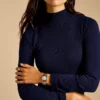 Harlow Three-Hand Rose Gold-Tone Stainless Steel Watch