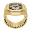 Harlow Watch Ring Two-Hand Gold-Tone Stainless Steel Watch