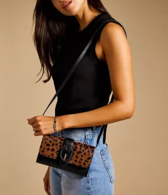 Harwell Haircalf Leather Wallet Crossbody Bag