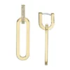 Heritage D-Link Glitz Gold-Tone Stainless Steel Drop Earrings
