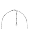 Heritage D-Link Glitz Stainless Steel Chain Tennis Necklace