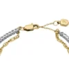Heritage D-Link Glitz Two-Tone Stainless Steel Tennis Bracelet