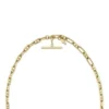 Heritage D-Link Gold-Tone Brass Anchor Chain Necklace