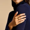 Heritage D-Link Gold-Tone Stainless Steel Band Ring
