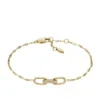 Heritage D-Link Gold-Tone Stainless Steel Chain Bracelet
