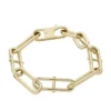 Heritage D-Link Gold-Tone Stainless Steel Chain Bracelet