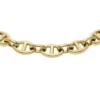 Heritage D-Link Gold-Tone Stainless Steel Chain Bracelet