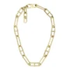 Heritage D-Link Gold-Tone Stainless Steel Chain Necklace