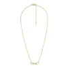 Heritage D-Link Gold-Tone Stainless Steel Chain Necklace