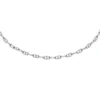 Heritage D-Link Silver-Tone Brass Chain Anklet