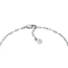 Heritage D-Link Silver-Tone Brass Chain Anklet