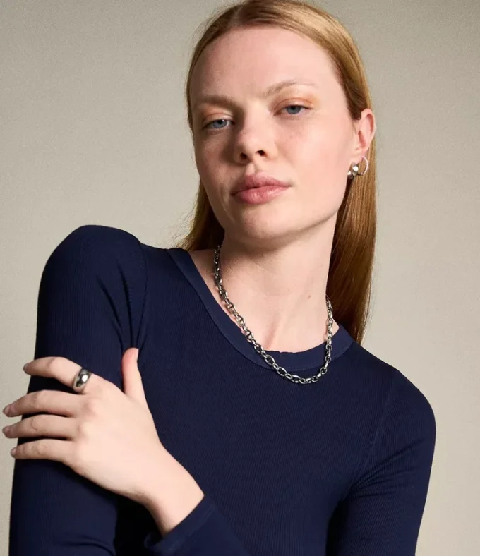 Heritage D-Link Stainless Steel Chain Necklace Heritage D-Link Stainless Steel Chain Necklace