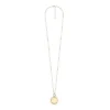 Heritage Legacy Charm Gold-Tone Stainless Steel Pendant Necklace