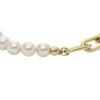 Heritage Pearl D-Link Gold-Tone Stainless Steel Chain Bracelet