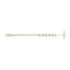 Heritage Pearl D-Link Gold-Tone Stainless Steel Chain Bracelet