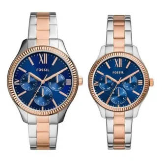 his and hers multifunction two tone stainless steel watch set 1 330x330 - His and Hers Multifunction Two-Tone Stainless Steel Watch Set
