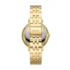 Jacqueline Sun Moon Multifunction Gold-Tone Stainless Steel Watch