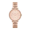 Jacqueline Three-Hand Rose Gold-Tone Stainless Steel Watch