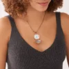 Jacqueline Three-Hand Rose Gold-Tone Stainless Steel Watch Locket
