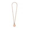Jacqueline Three-Hand Rose Gold-Tone Stainless Steel Watch Locket