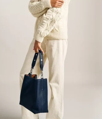 Jessie Leather Bucket Shoulder Bag