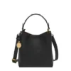 Jessie Leather Small Bucket Crossbody Bag
