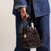 Jessie Leather Small Bucket Crossbody Bag