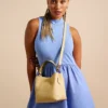 Jessie Leather Small Bucket Crossbody Bag