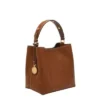 Jessie Leather Small Bucket Crossbody Bag