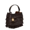 Jessie Leather Small Bucket Crossbody Bag