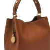 Jessie Leather Small Bucket Crossbody Bag
