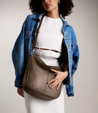 Jolie Leather Hobo Bag