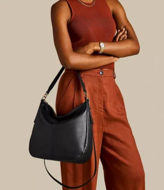 Jolie Leather Hobo Bag