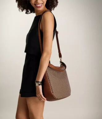 Jolie Leather Hobo Bag