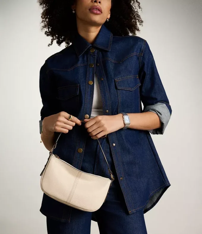 Jolie Leather Small Crossbody Bag
