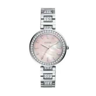 Karli Three-Hand Silver-Tone Watch