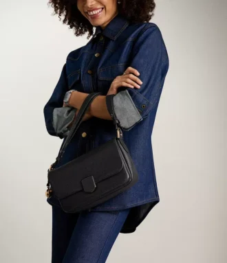 Lennox Leather Convertible Shoulder Bag