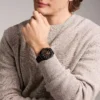 Machine Chronograph Black Stainless Steel Watch