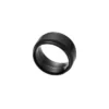 Machine Knurled Texture Black Stainless Steel Band Ring