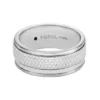 Machine Knurled Texture Stainless Steel Band Ring