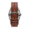 Machine Three-Hand Date Brown Leather Watch