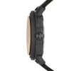 Machine Three-Hand Date Dark Brown LiteHide™ Leather Watch