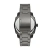 Machine Three-Hand Date Smoke Stainless Steel Watch