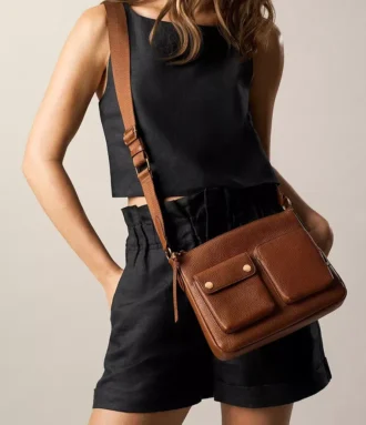 Maysen Leather Crossbody Bag